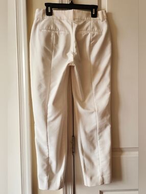 Express Men's Cream Dress Pants - Straight Tailored Fit